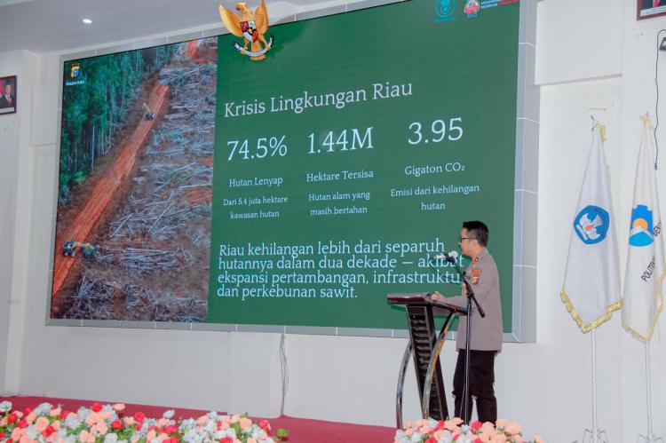 Polres Bengkalis Gelar Sosialisasi Green Policing di Politeknik Negeri Bengkalis